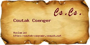Csutak Csenger névjegykártya